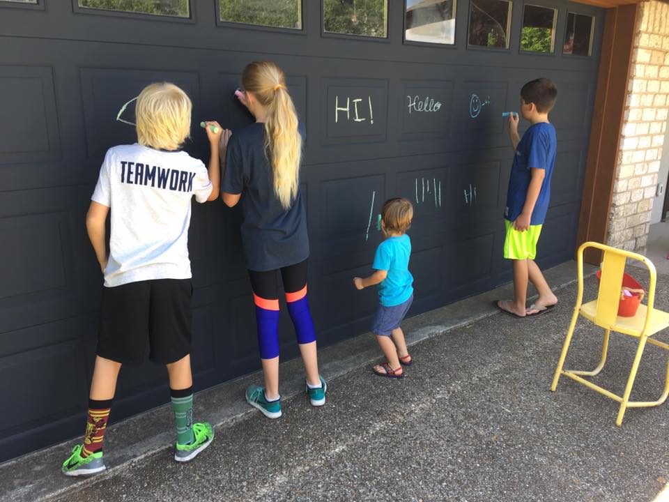 How to Create a Chalkboard for Exterior Surfaces with Chalkboard Paint
