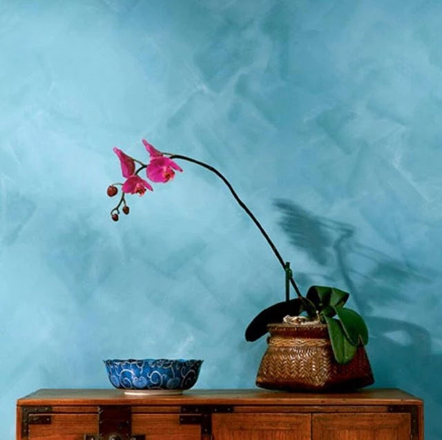 Blues & Greens Lime Wash example