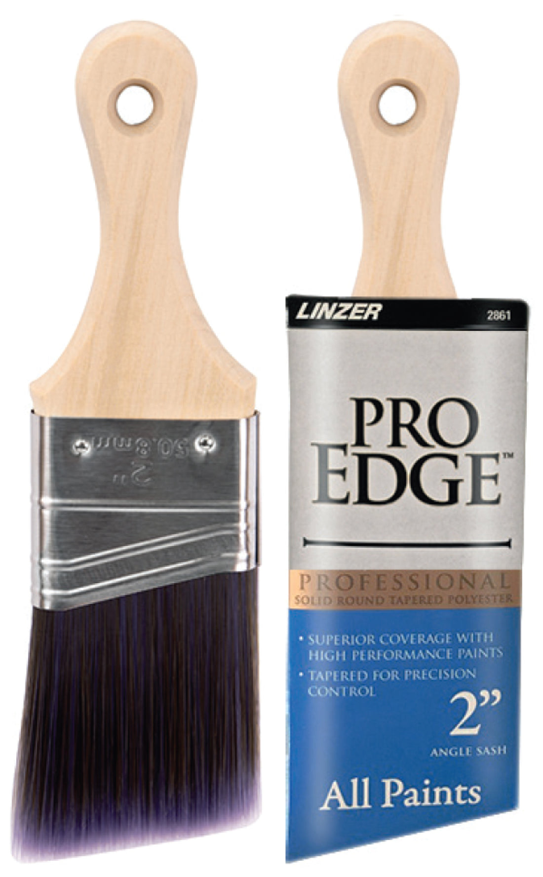 Pro Edge 2&quot; Angle Brush SHORT HANDLE