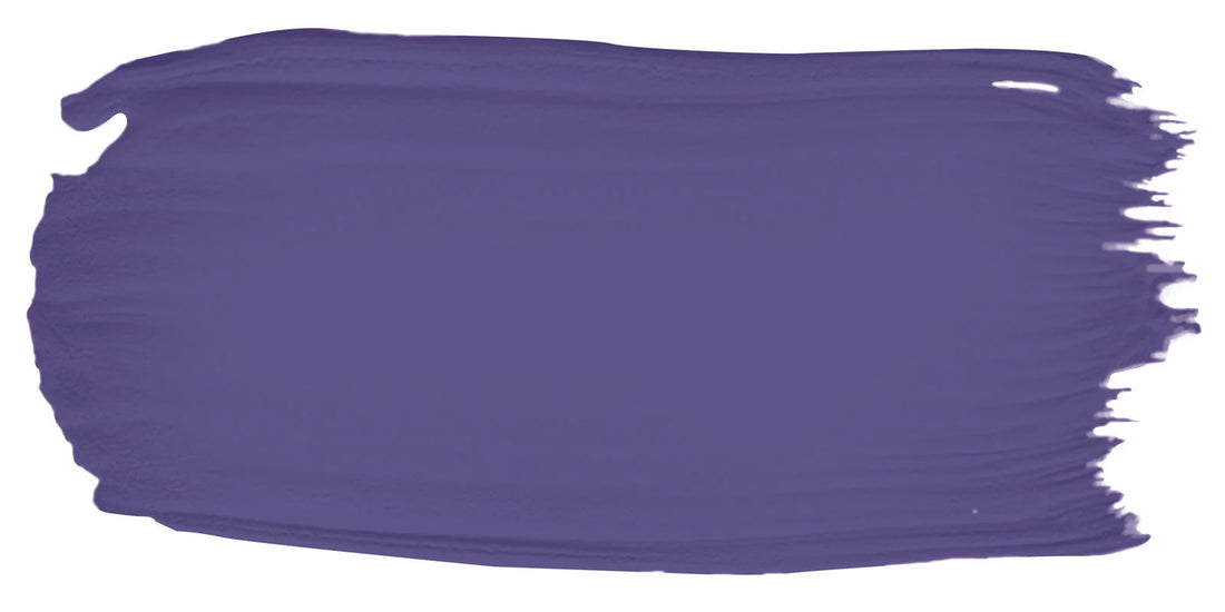 Byzantine Blue color paint sample deep, Royal Purple-Blue of the Byzantine era