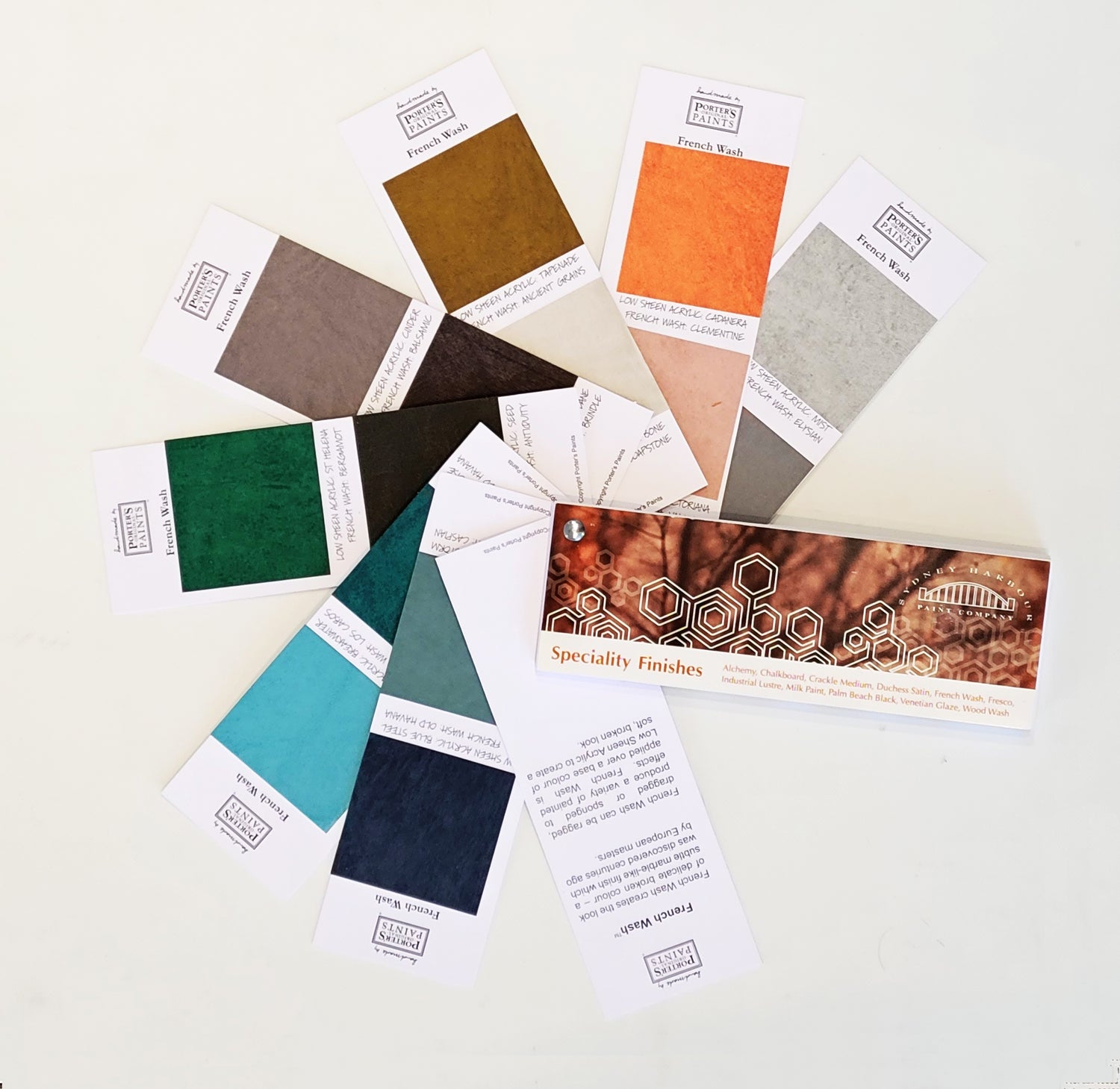 French Wash Hand Made Samples in Sydney Harbour Specialties Color Deck