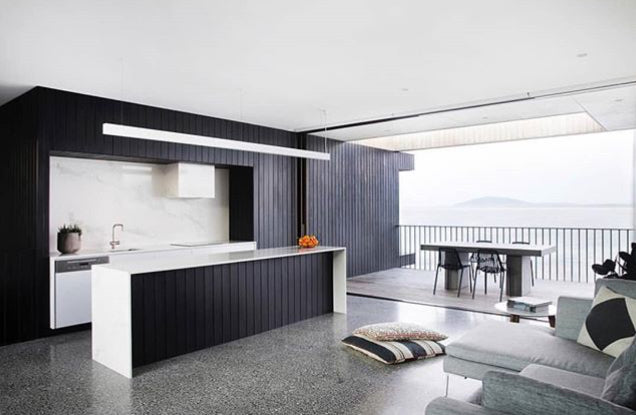 Sydney Harbour Paint Company Palm Beach Black is a water-based, colourfast black stain for most timber types.