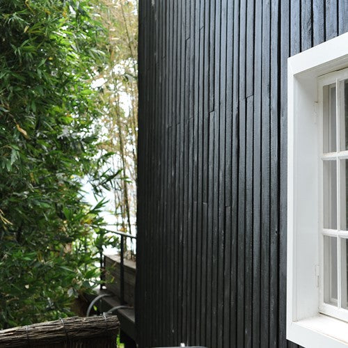 Sydney Harbour Paint Company Palm Beach Black is a water-based, colourfast black stain for most timber types.