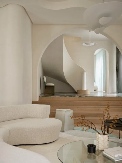 Fresco Plaster Curved Plaster Stairwell_ Color Piraeus photo credit: Anson Smart