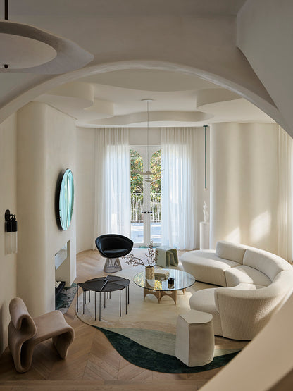 Fresco Plaster Curved Plaster Stairwell_ Color Piraeus photo credit: Anson Smart