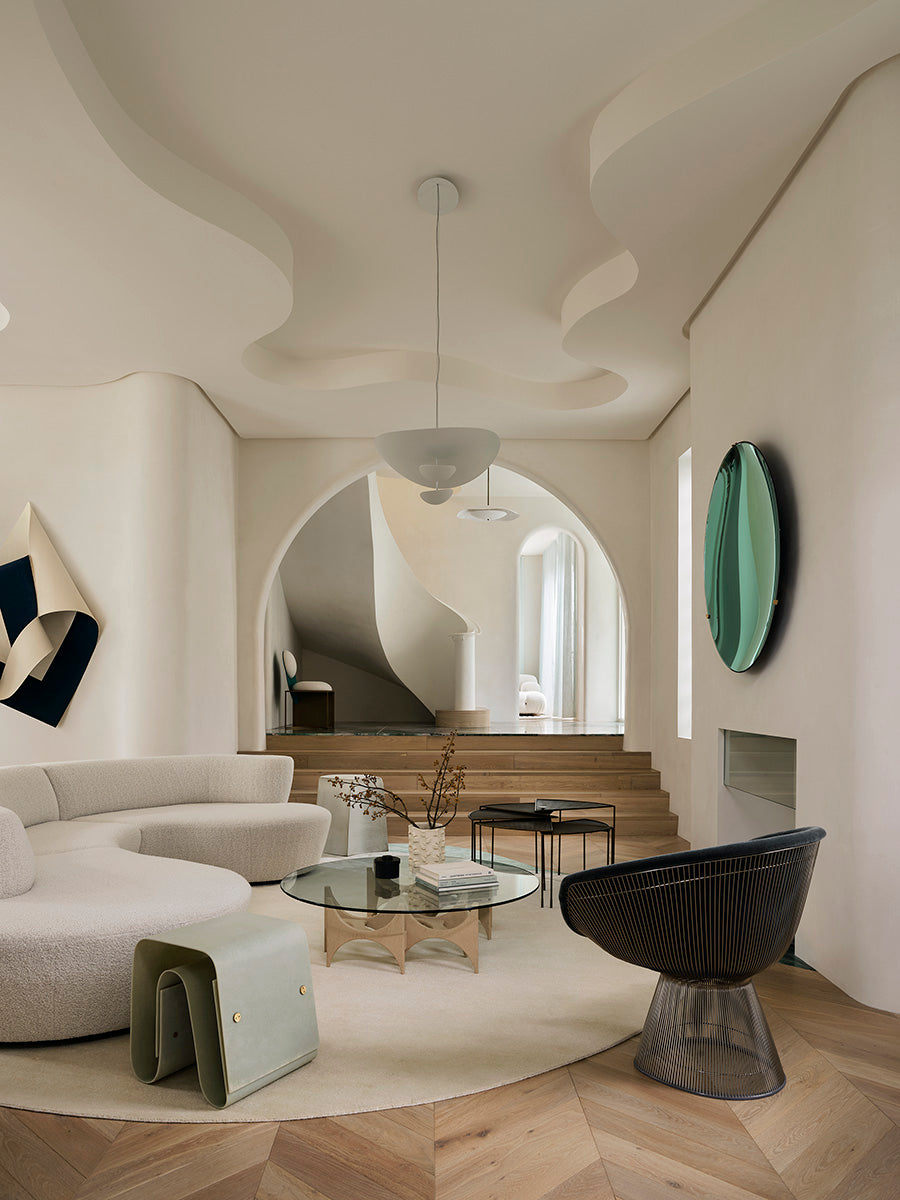 Fresco Plaster Curved Plaster Stairwell_ Color Piraeus photo credit: Anson Smart