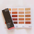 Sydney Harbour Paint Company Color chart with yellow, pink, and red swatches next to a Porter&