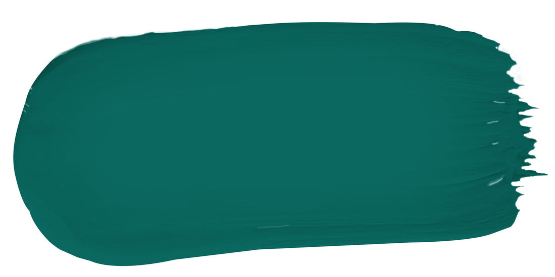 Deep Teal color fresco plaster sample