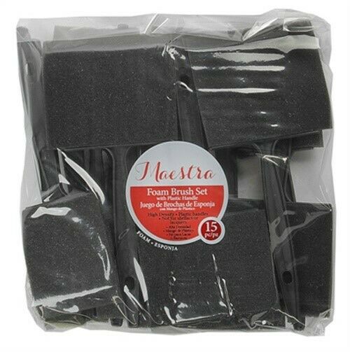 Maestra 15 pc. Foam Brush Set